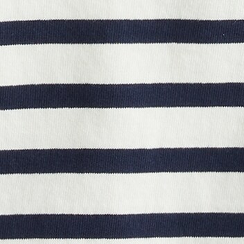 Classic mariner boatneck T-shirt in stripe IVORY NAVY