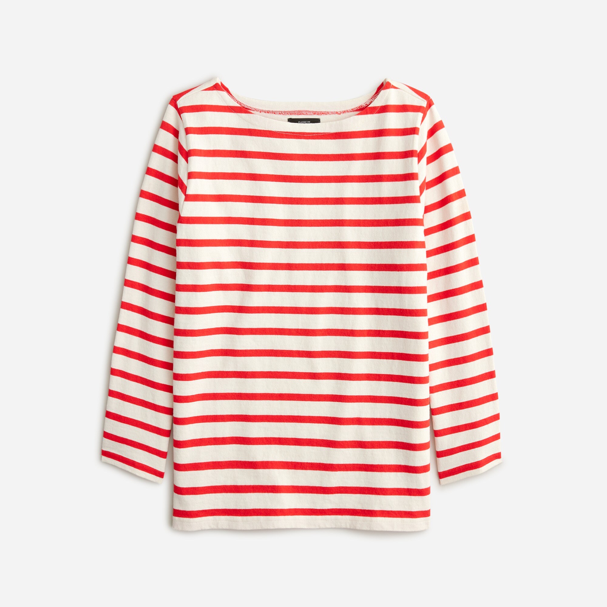 J.Crew: Classic Mariner Boatneck T-shirt In Stripe For Women
