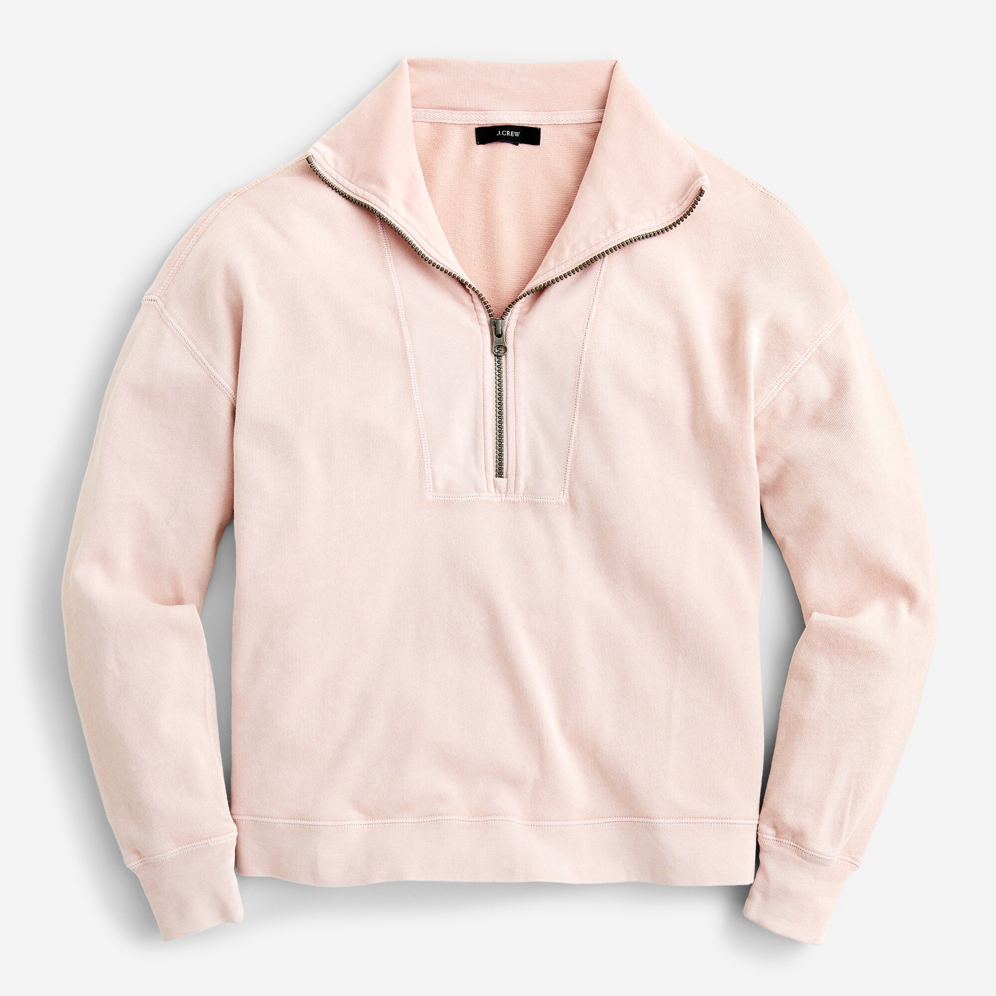 J.Crew: Magic Rinse™ Half-zip Sweatshirt For Women