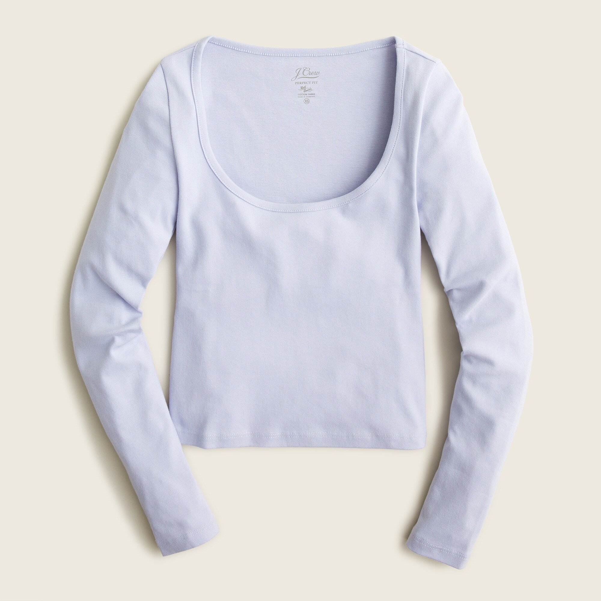 J crew perfect tee long sleeve deals