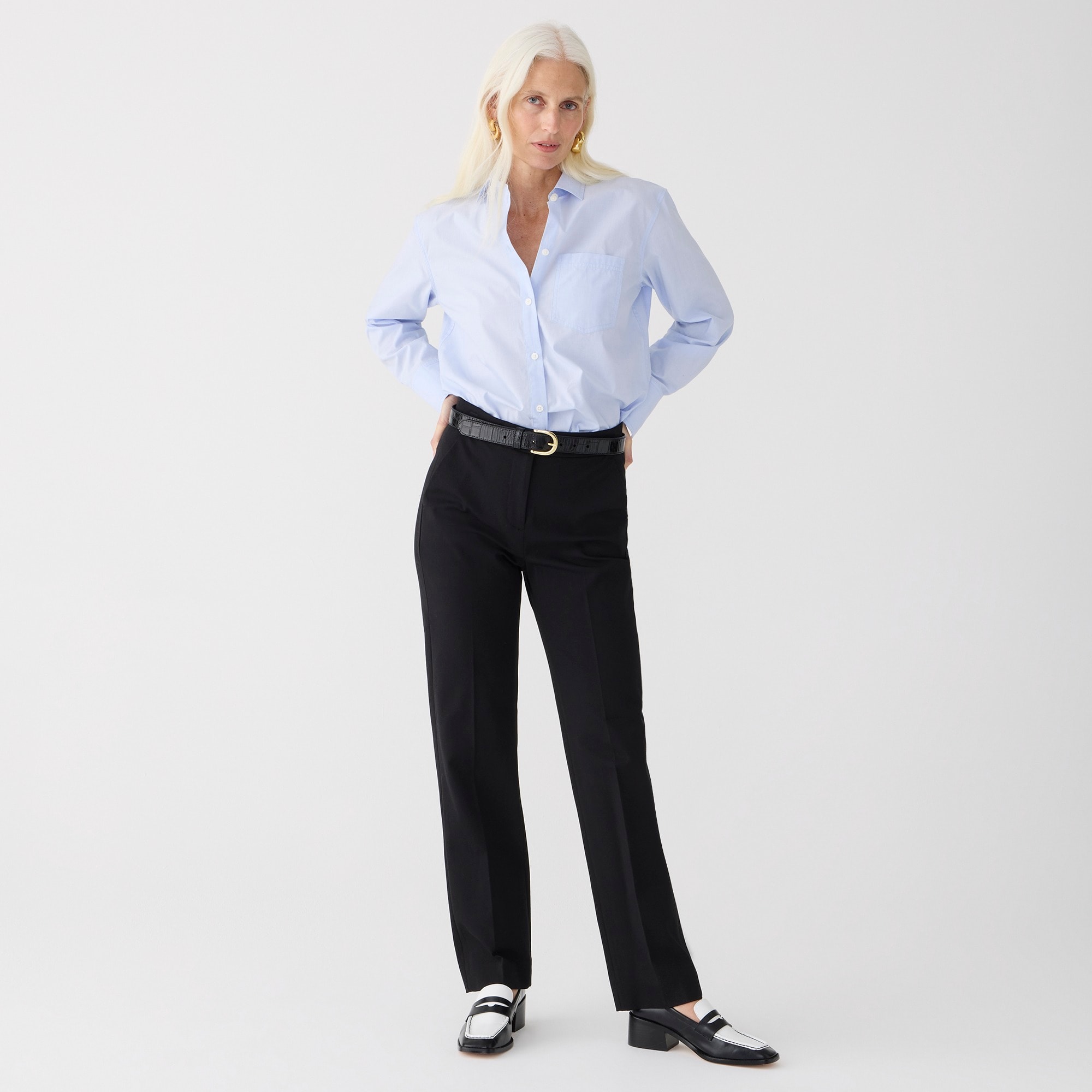womens Tall Kate straight-leg pant in bi-stretch cotton blend