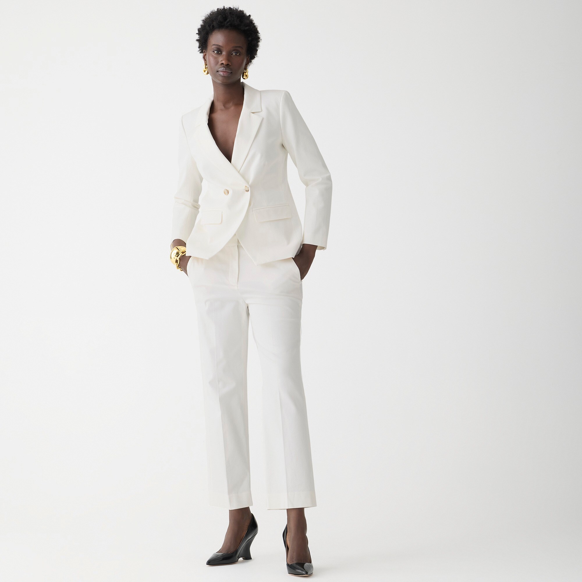 womens Kate straight-leg pant in bi-stretch cotton