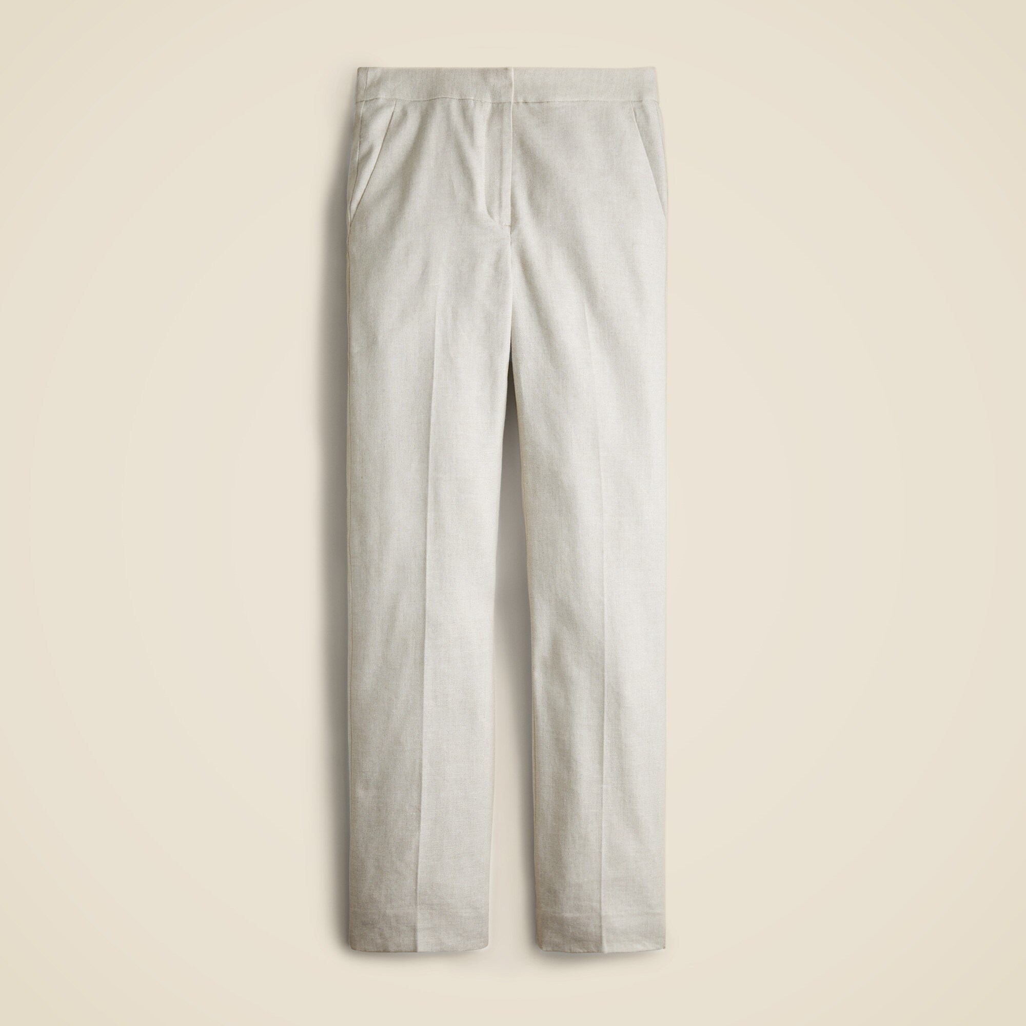 Kate straight-leg pant in stretch linen blend