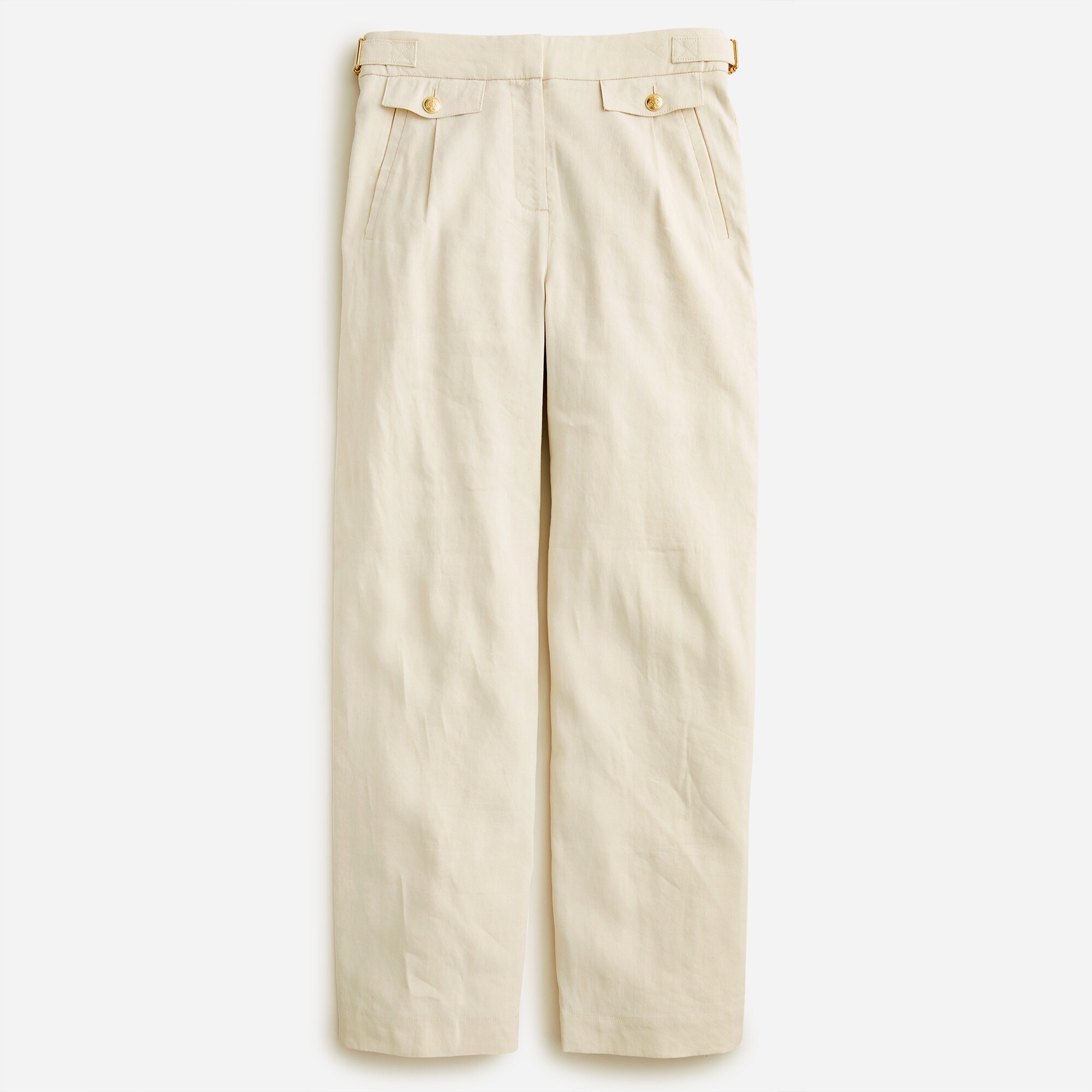  Petite Collection side-tab trouser in Italian linen blend