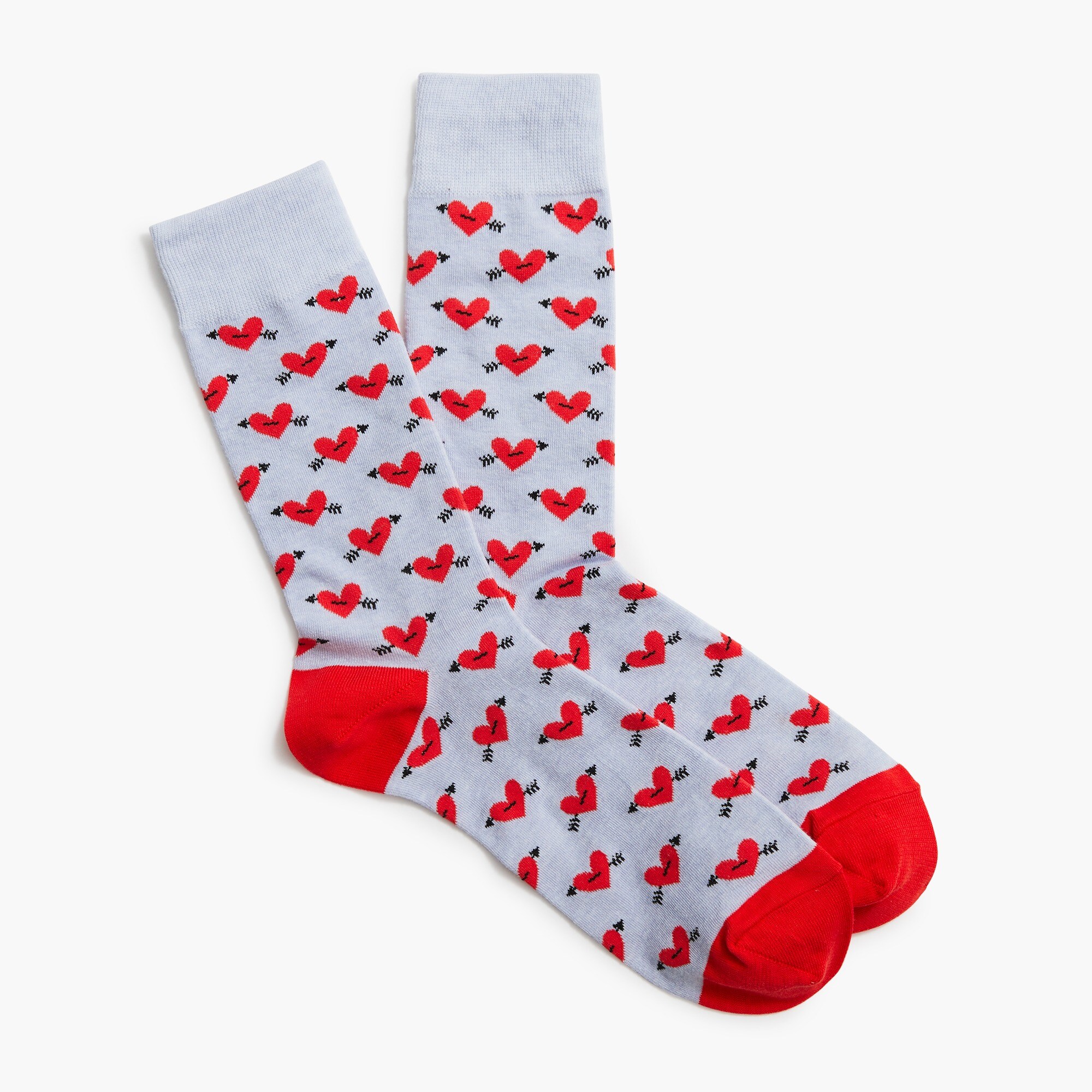 cupid hearts socks for men