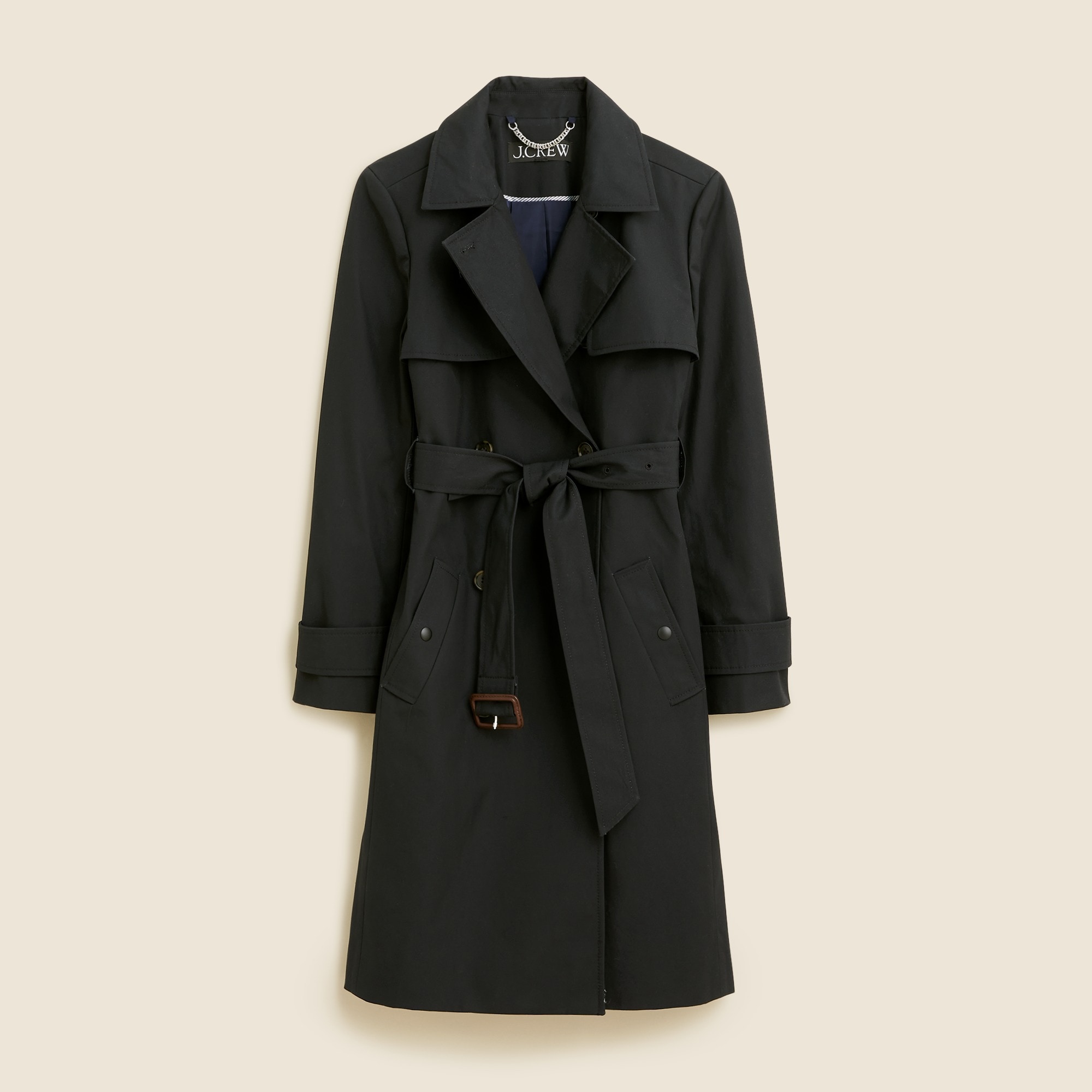 NEW J CREW LODGE COAT IN ITALIAN STADIUM CLOTH WOOL BLACK SZ