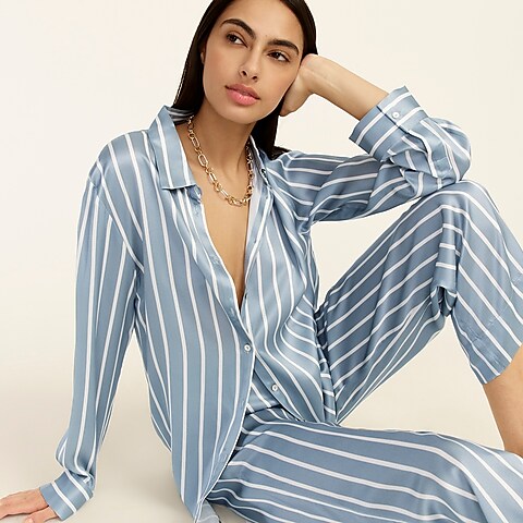 womens ASCENO silk pajama top