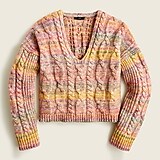 Limited-edition Italian space-dyed cable-knit sweater