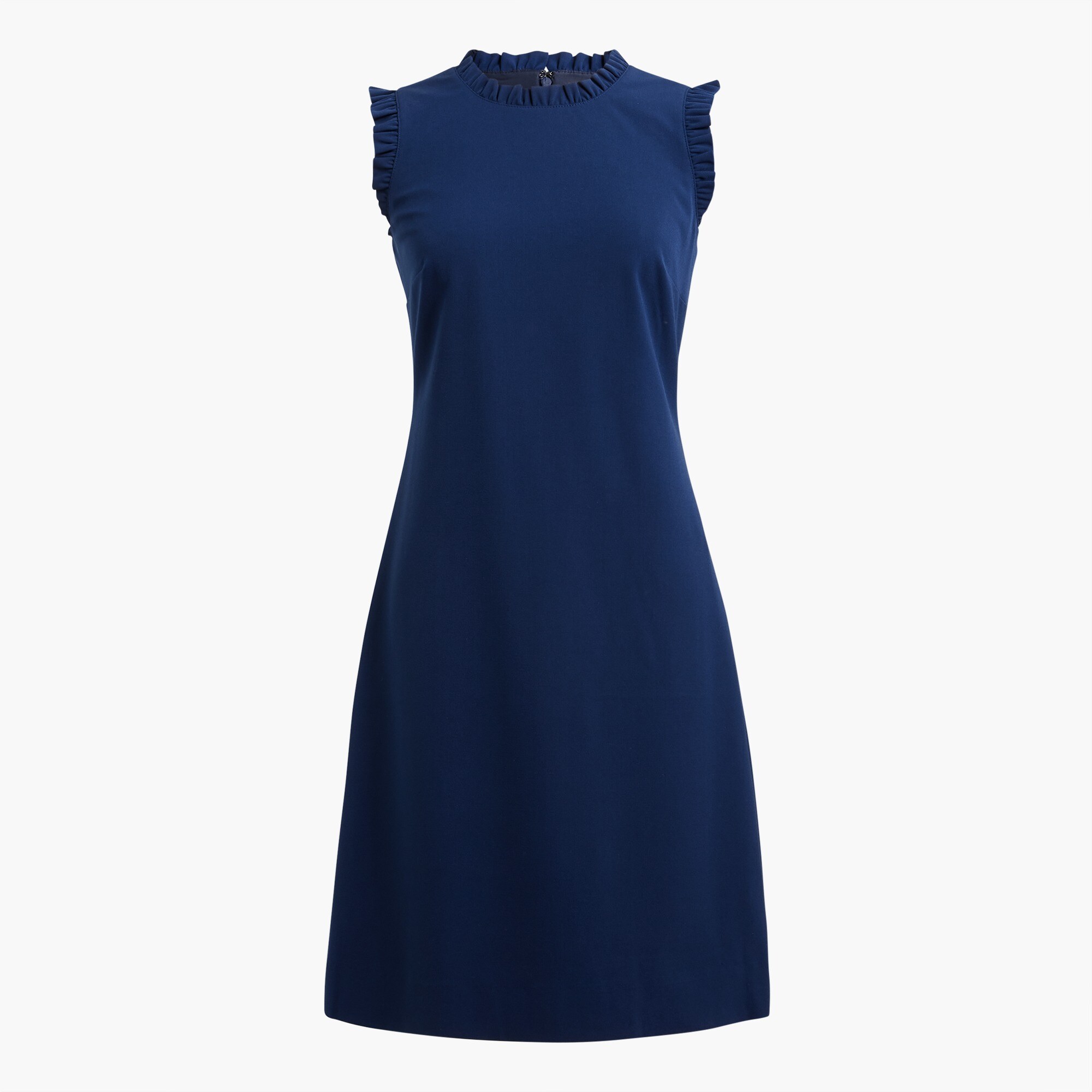 Ruffleneck suit dress
