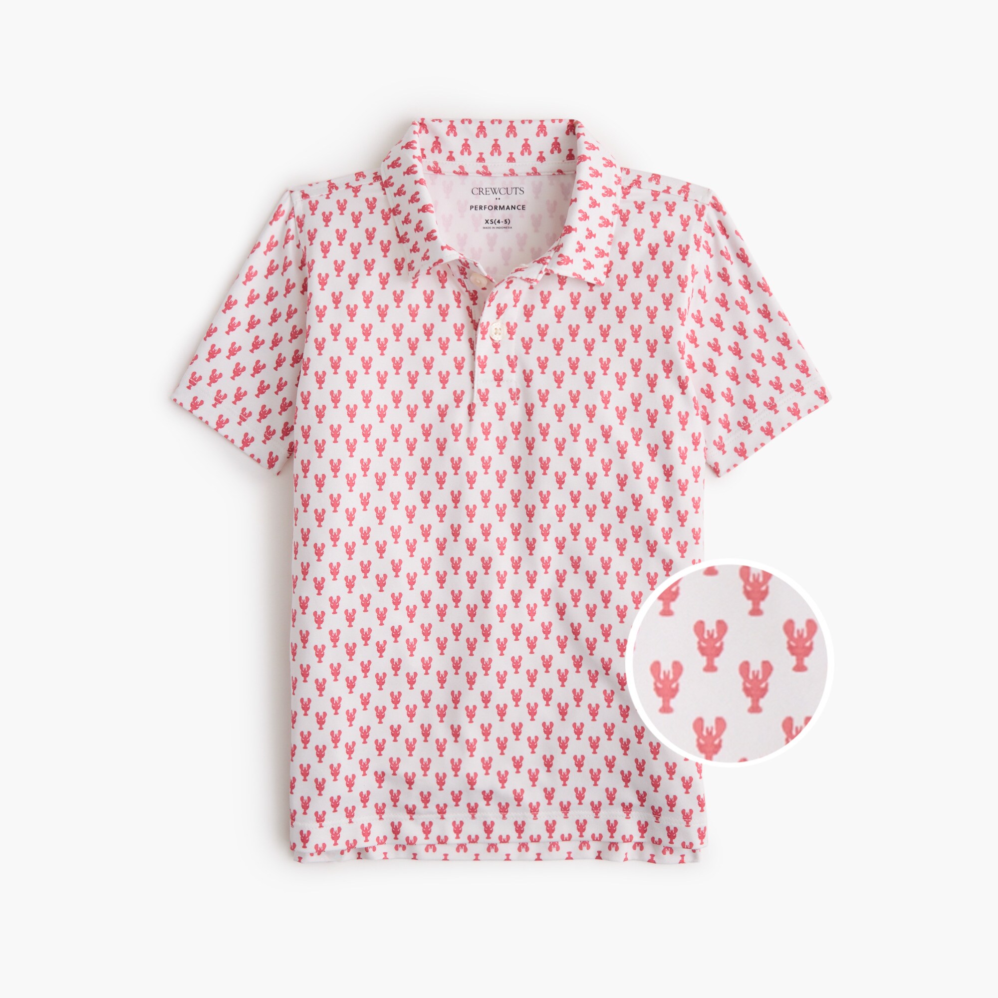 Boys' performance polo shirt