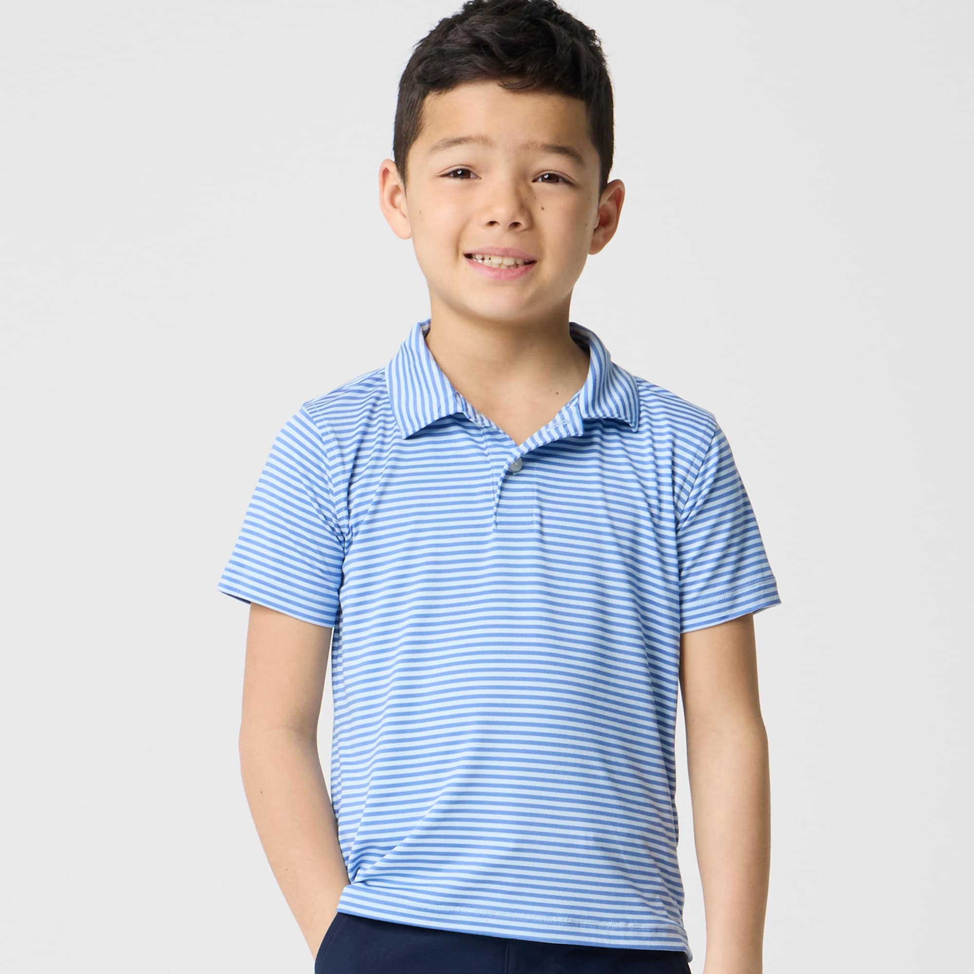 boys Boys' striped performance polo shirt