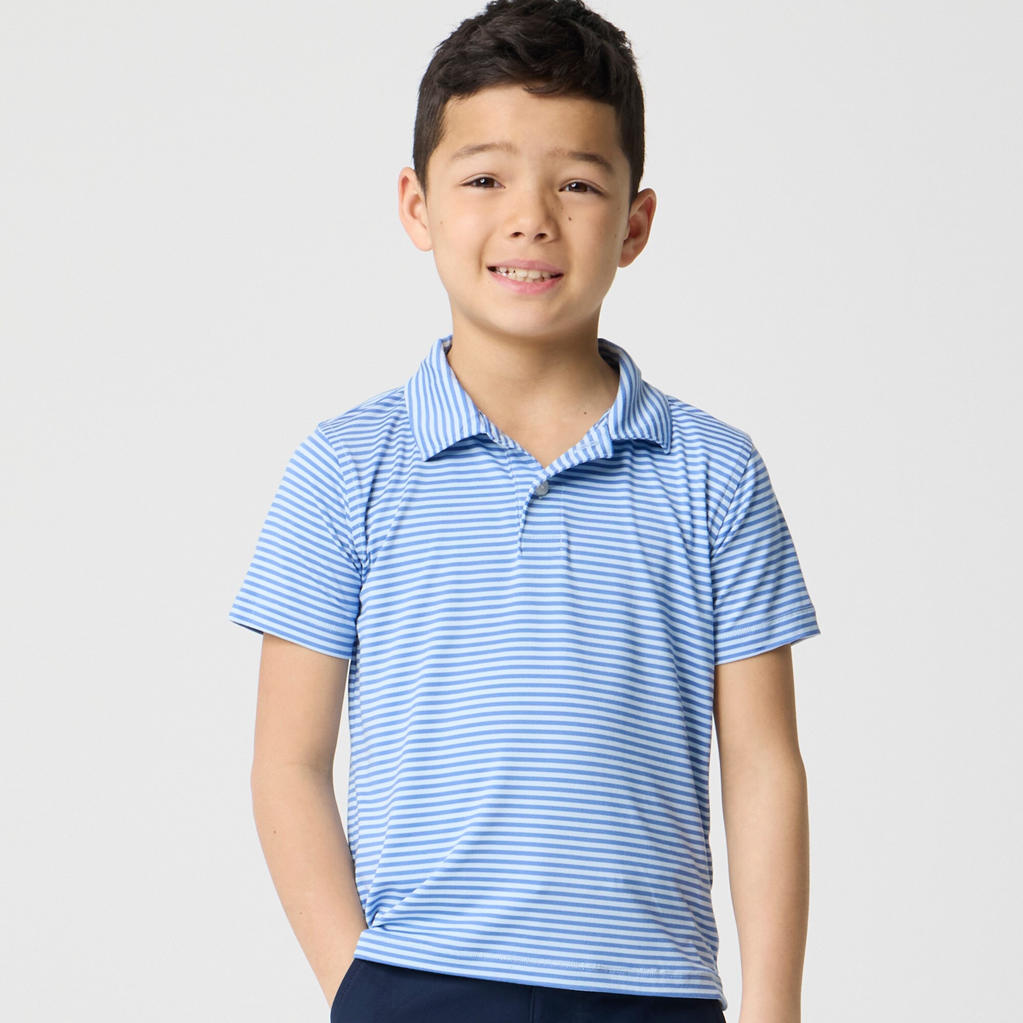 boys Boys' striped performance polo shirt
