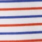 Boys' striped performance polo shirt WHITE RED BLUE