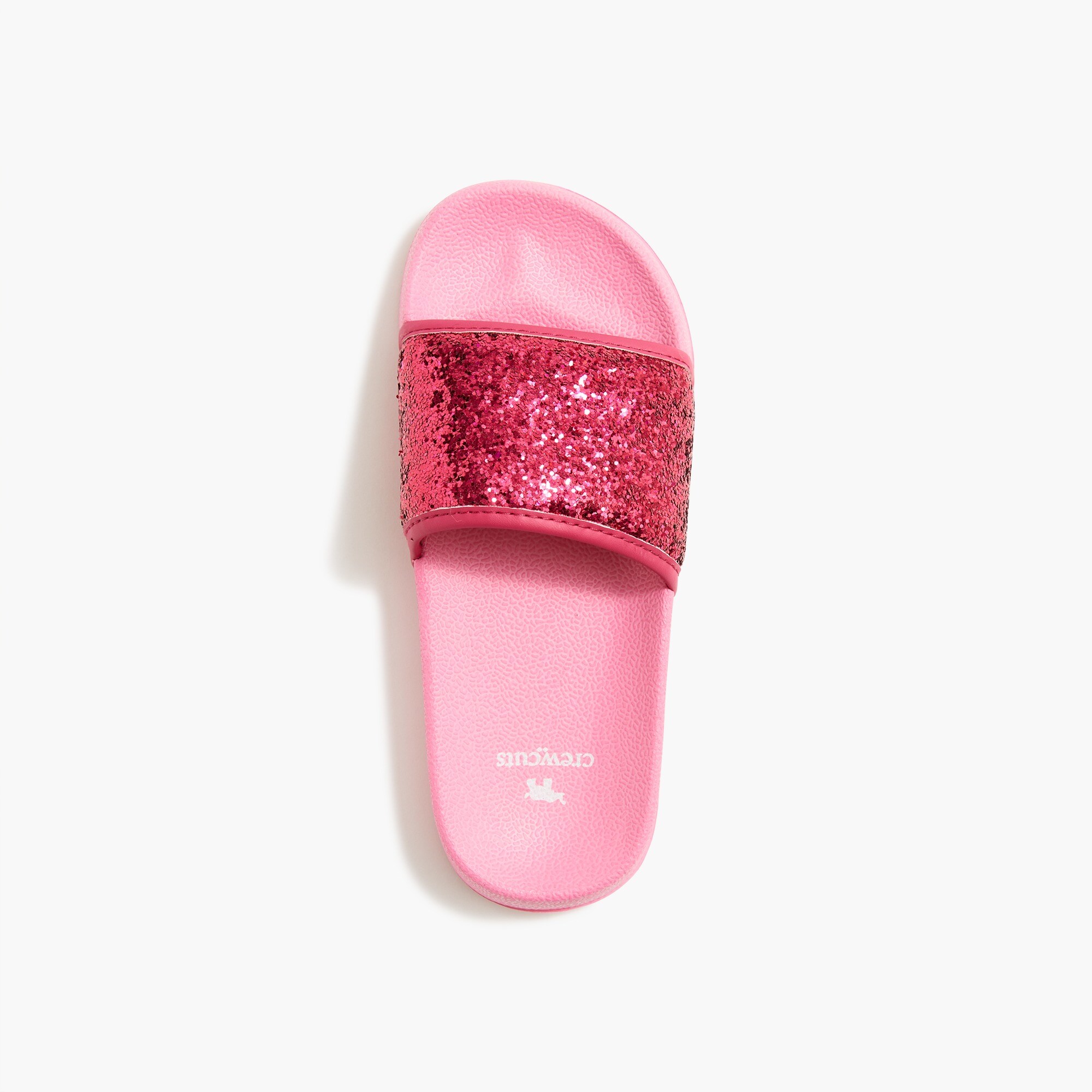 Girls&apos; glitter slide sandals