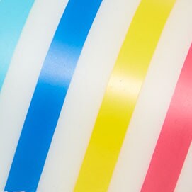 Girls' rainbow-stripe slide sandals BLUE PINK YELLOW girls' rainbow-stripe slide sandals for girls