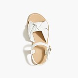 Girls' knot sandals with ankle strap