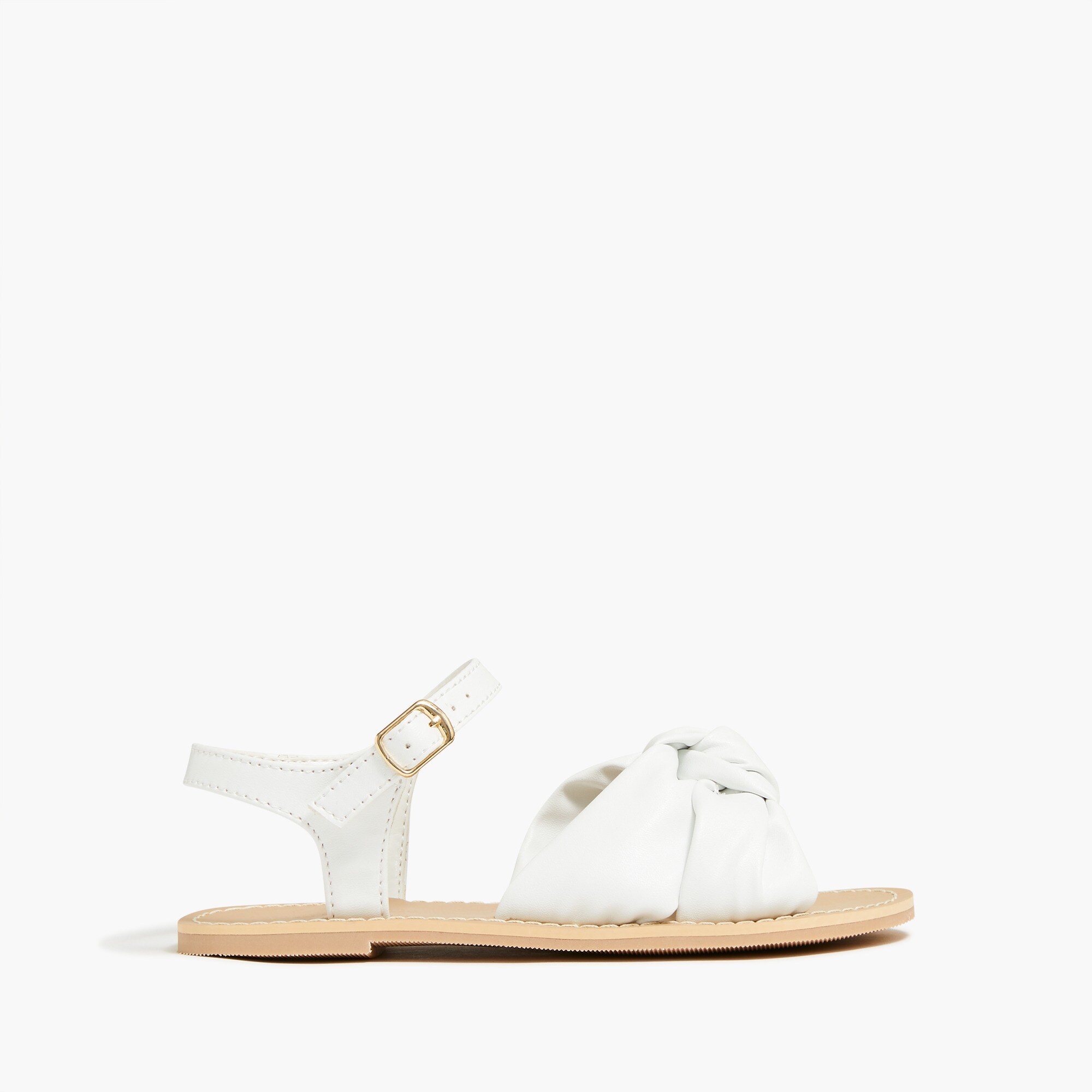 Girls&apos; knot sandals with ankle strap