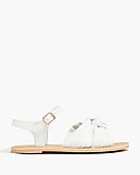 Girls&apos; knot sandals with ankle strap