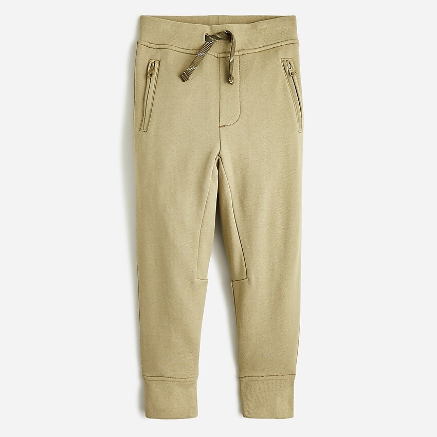 j.crew: boys' french terry slim-slouchy sweatpant for boys, right side, view zoomed