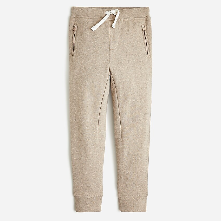 j.crew: boys' french terry slim-slouchy sweatpant for boys, right side, view zoomed