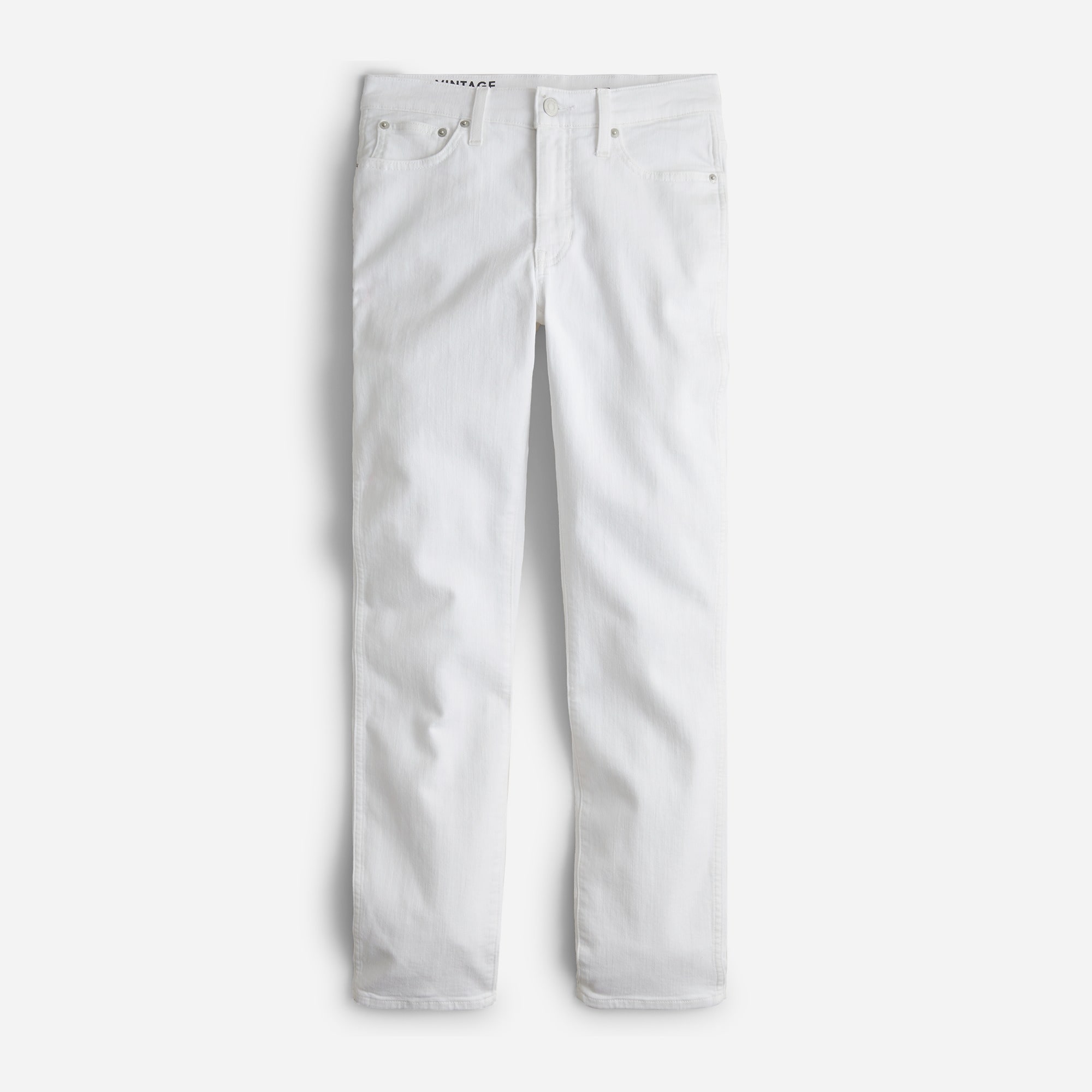  9" vintage slim-straight jean in white