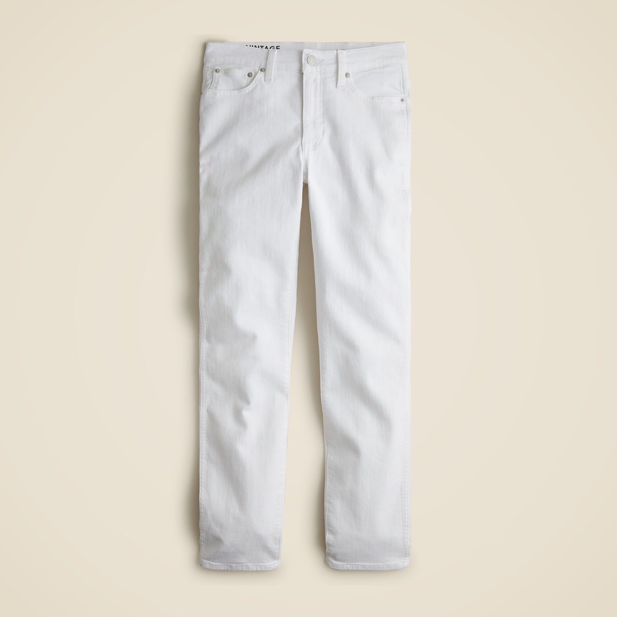 9" vintage slim-straight jean in white
