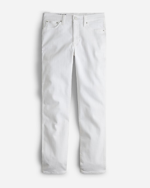  Petite 9" vintage slim-straight jean in white