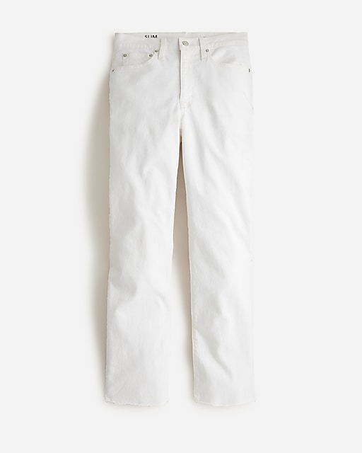  Tall slim boyfriend jean in white