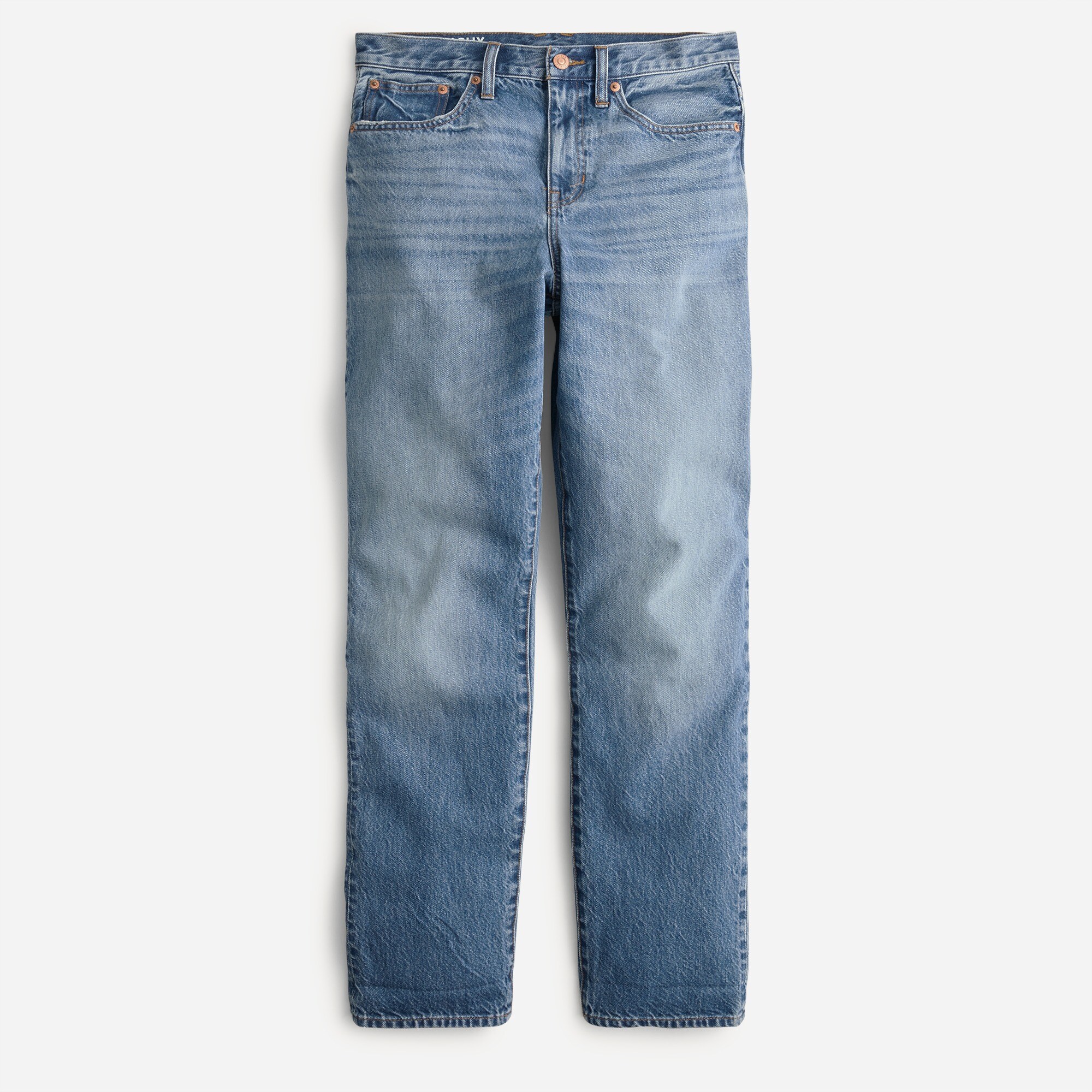 Slouchy boyfriend jean in Centre wash