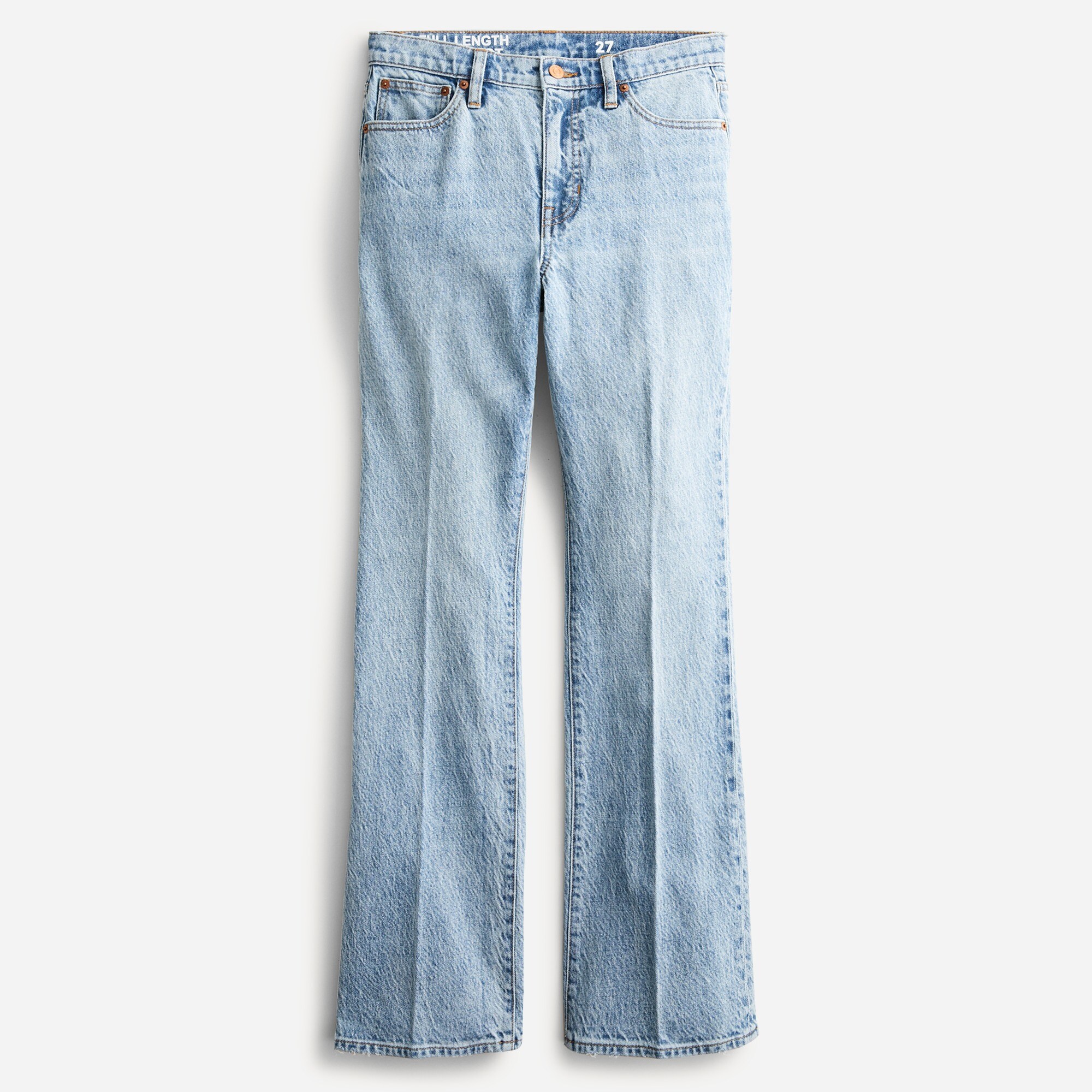Full-length demi-boot jean in Light Indigo wash