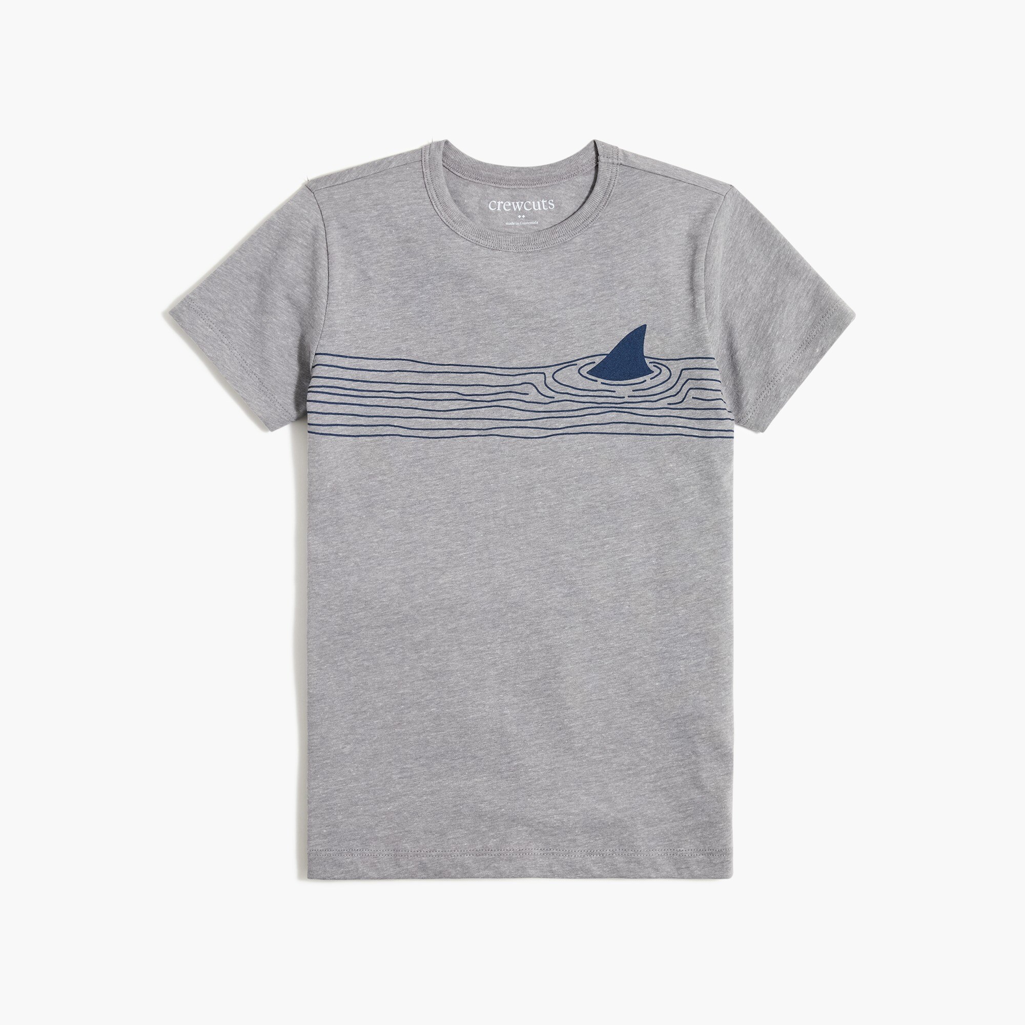 Boys' shark striped graphic tee