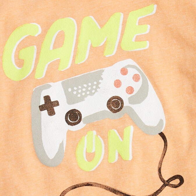 Boys' video game graphic tee WARM CLEMENTINE factory: boys' video game graphic tee for boys