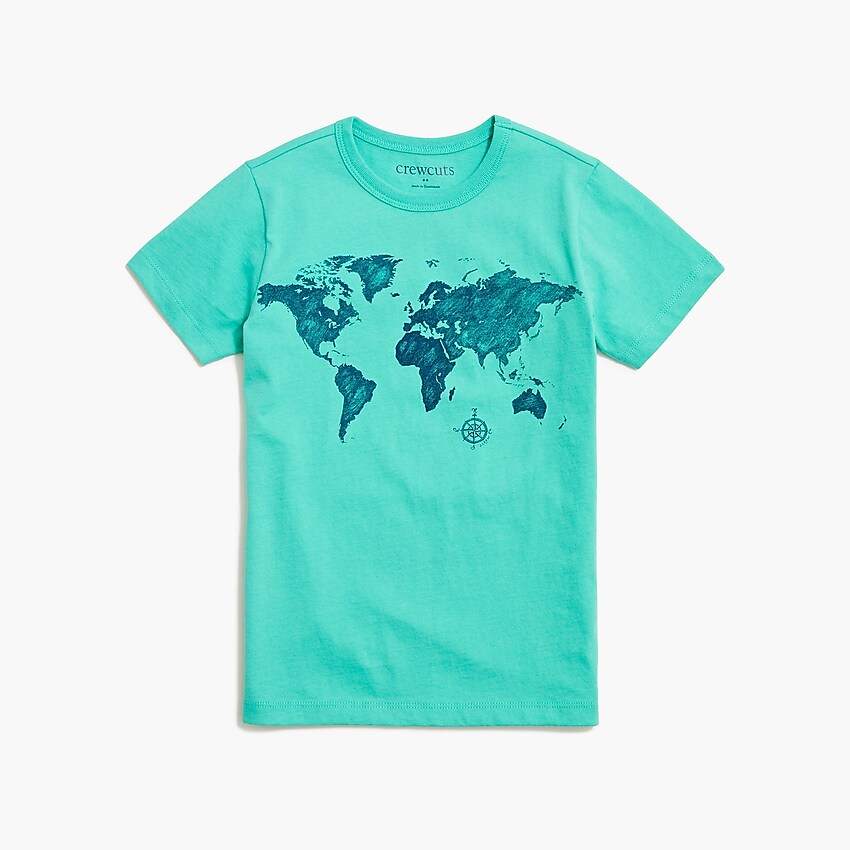 factory: boys' map graphic tee for boys, right side, view zoomed