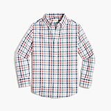 Boys' long-sleeve patterned washed shirt