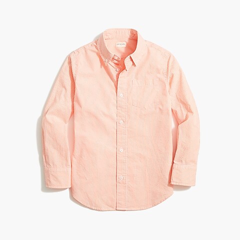  Boys' long-sleeve orange washed shirt