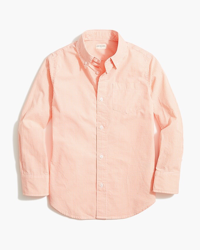 Factory: Boys' Long-sleeve Orange Washed Shirt For Boys