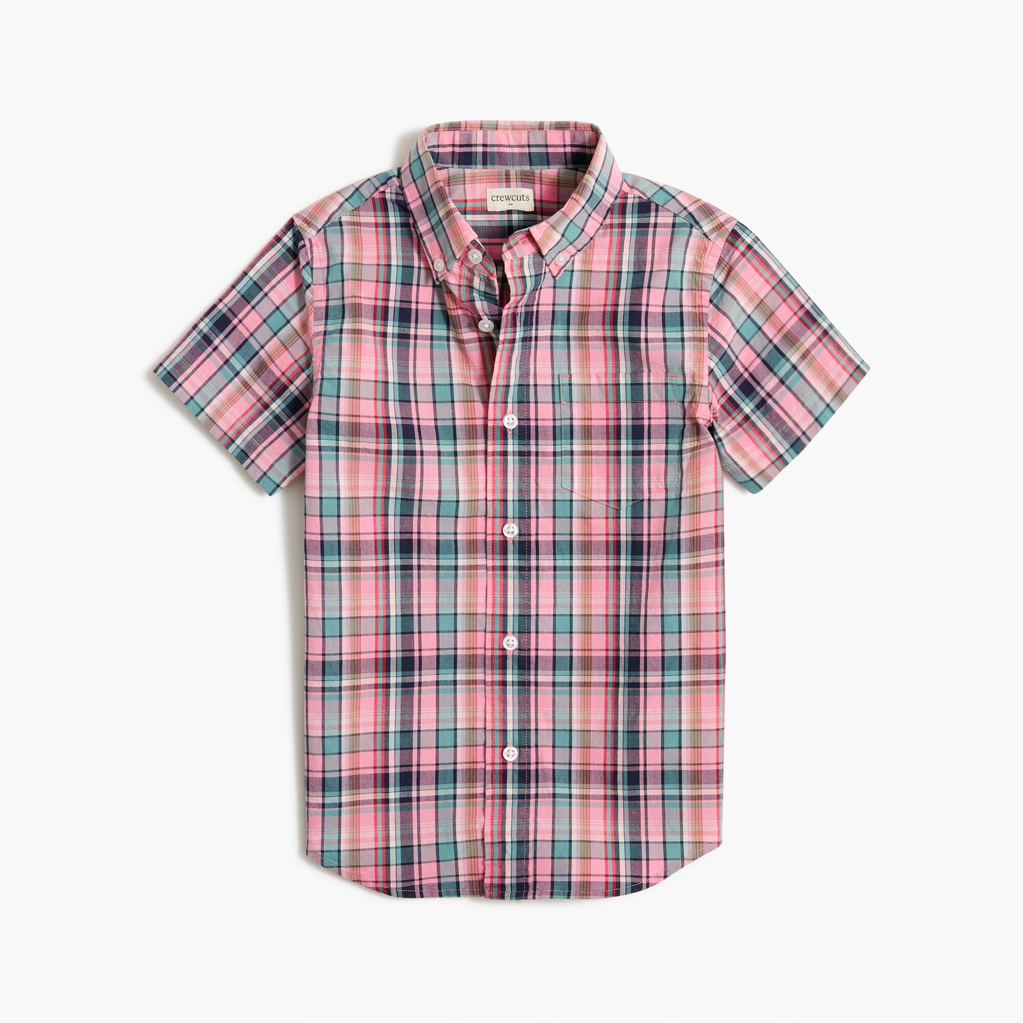 Boys' patterned washed shirt
