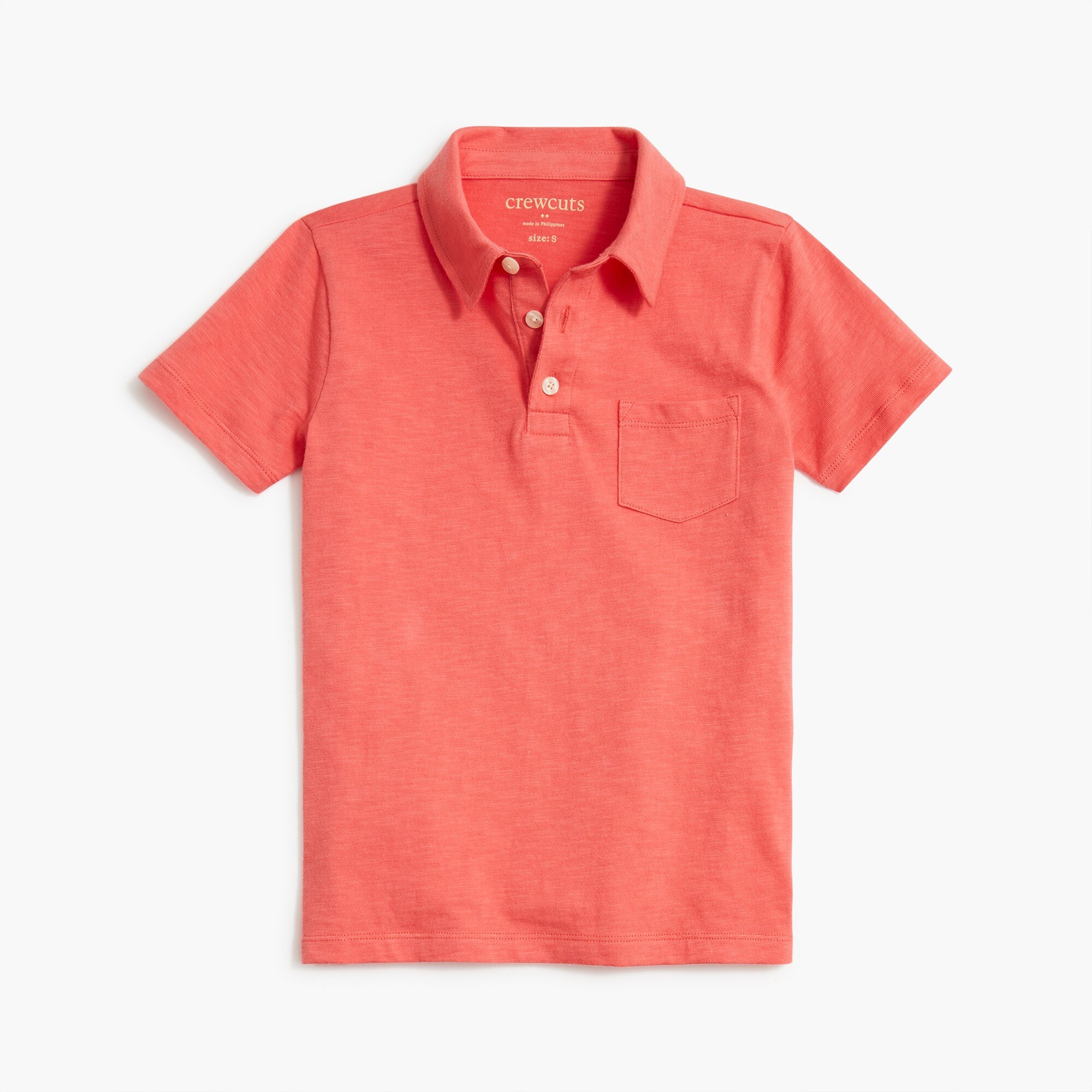 boys Kids&apos; cotton slub polo shirt