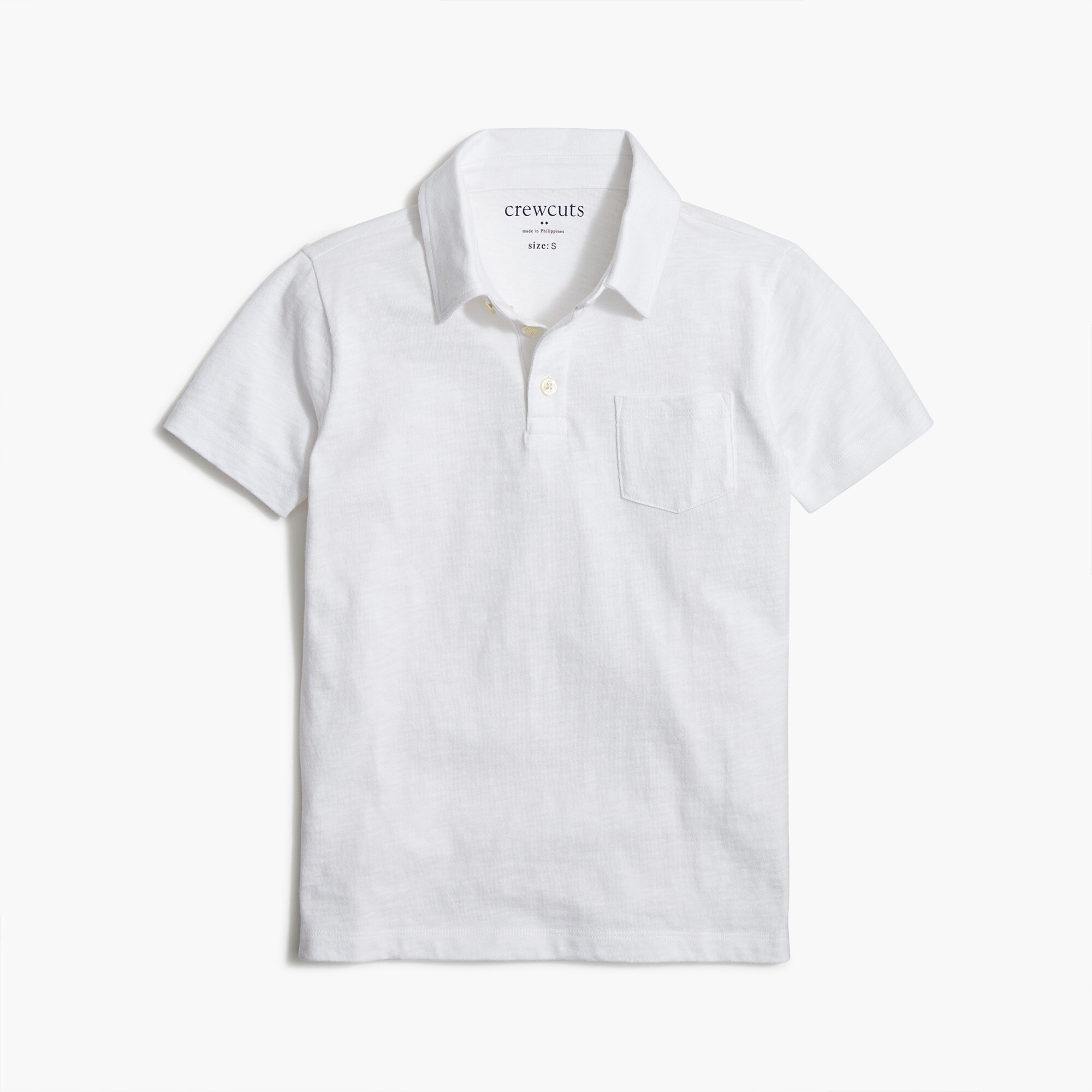 girls Kids' cotton slub polo shirt