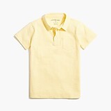Boys' cotton slub polo shirt