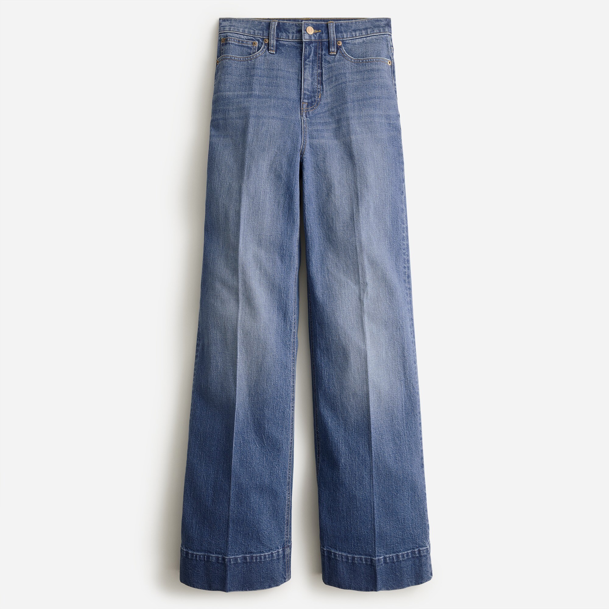 Wide-leg denim trouser in Pearl Street wash