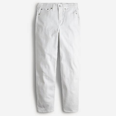  High-rise Peggy tapered jean in white