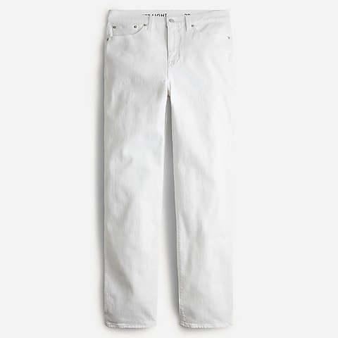 womens High-rise full-length '90s classic-straight jean in white