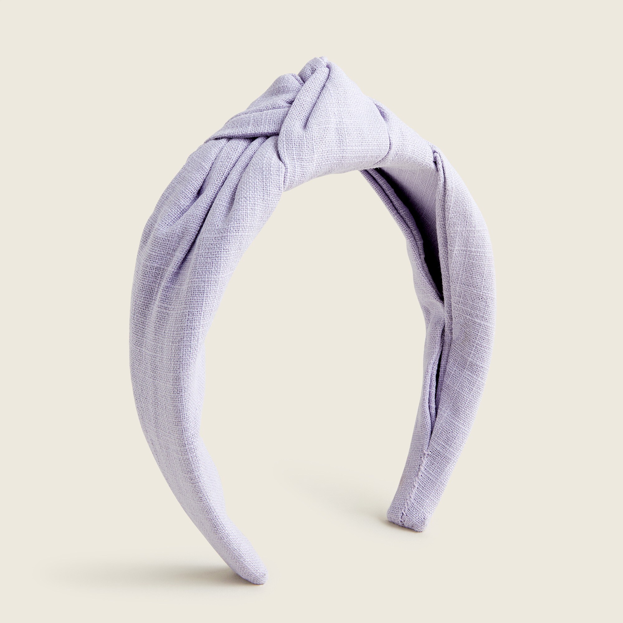 Linen large knot headband
