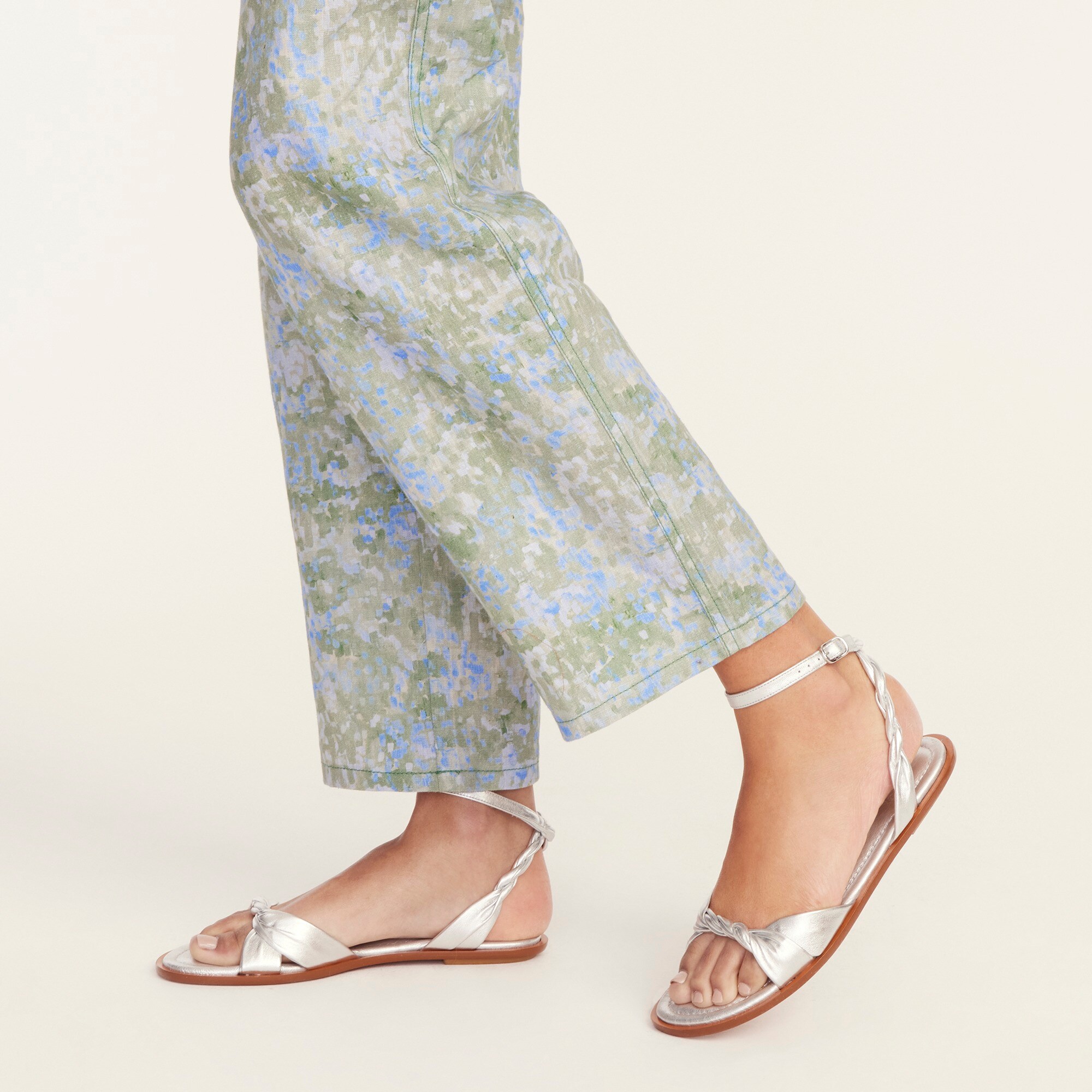 Sorrento Twist-strap Sandals In Leather For Women | J.Crew J Crew Sorrento twist-strap sandals in leather BF750 main image 2