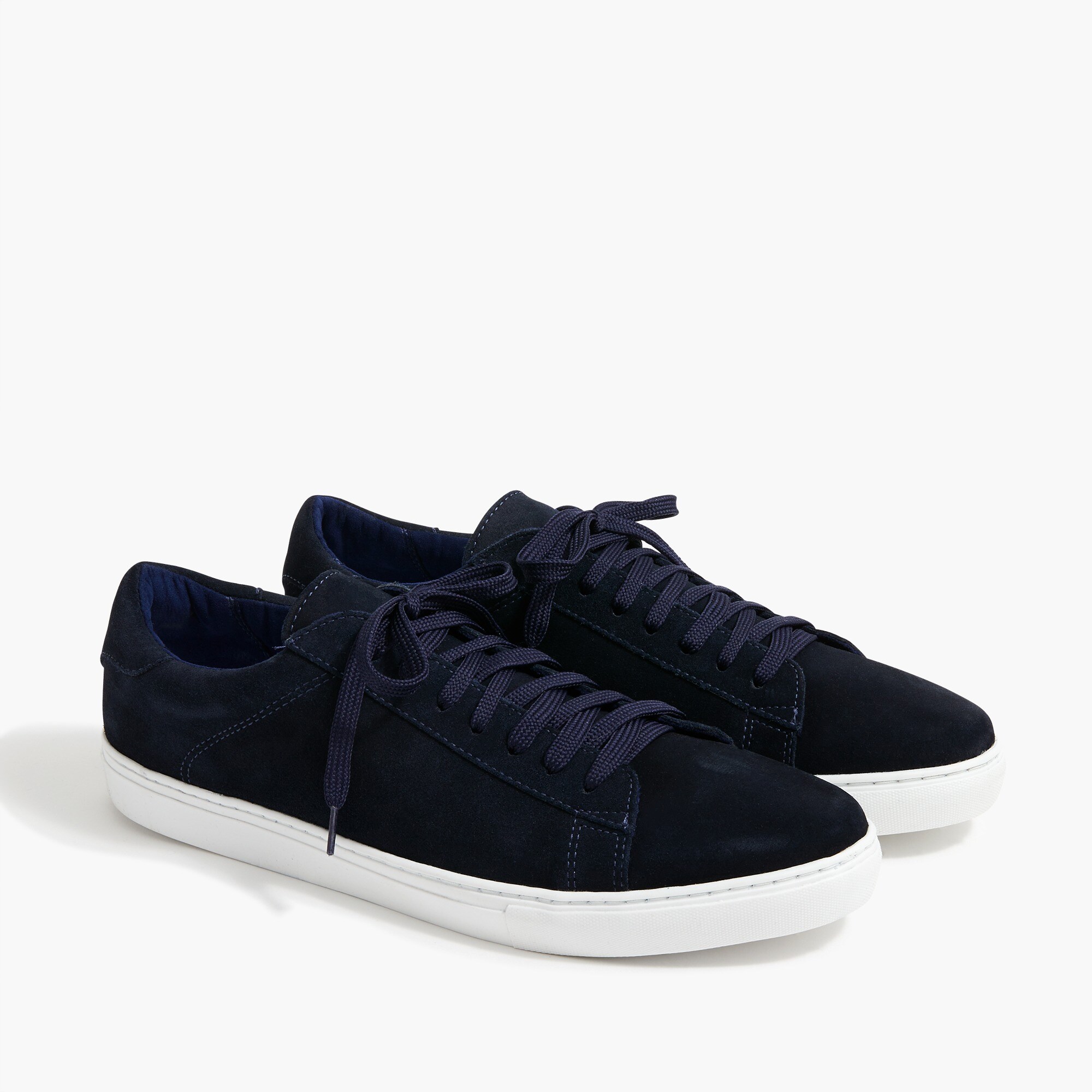 suede lace-up sneakers for men