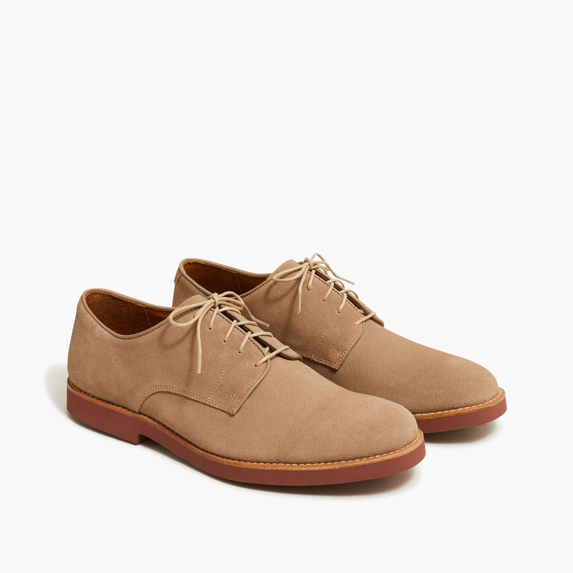 Suede lace-up dress shoes