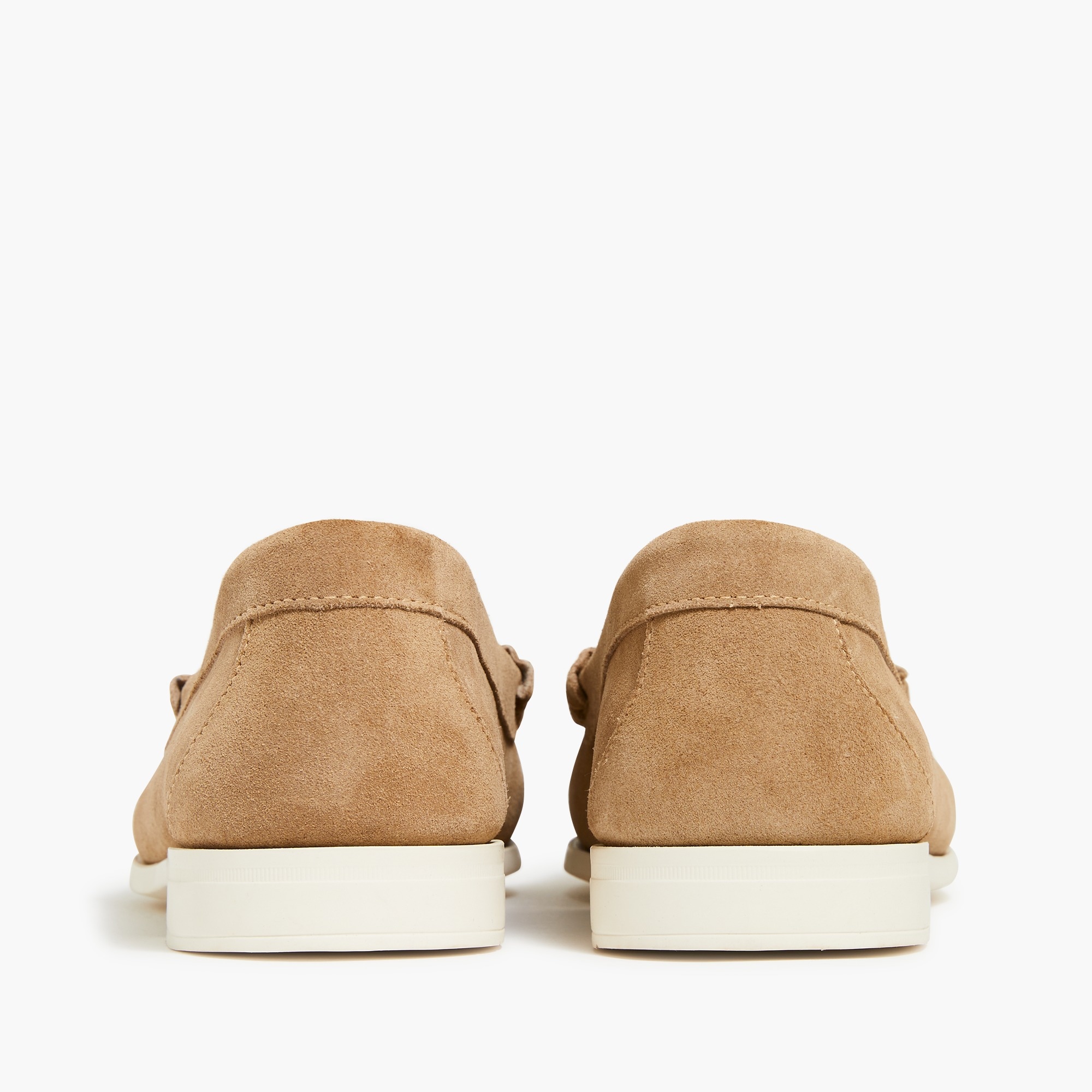 Suede penny loafers