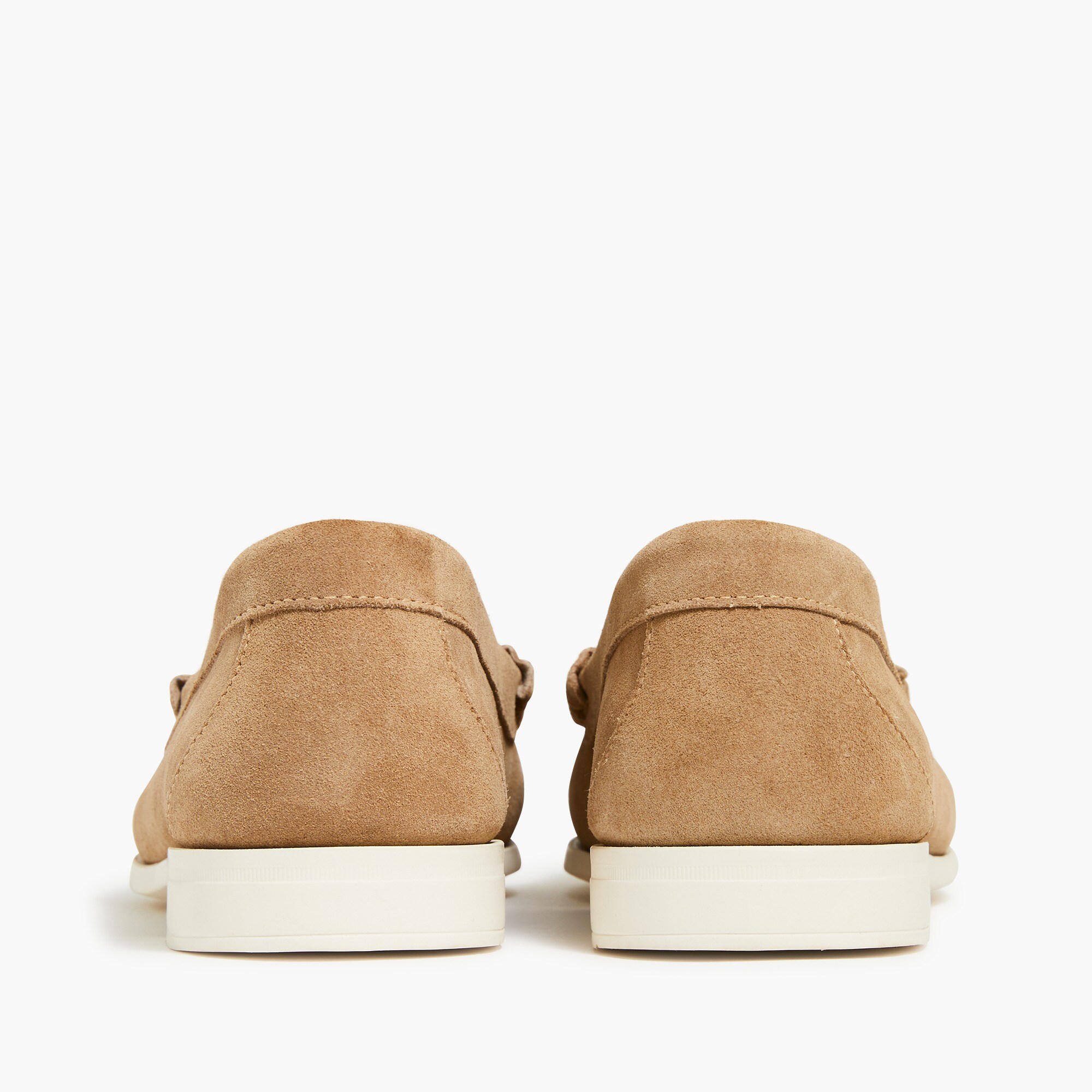 Suede penny loafers