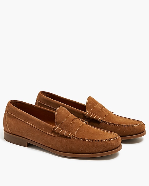 mens Suede penny loafers